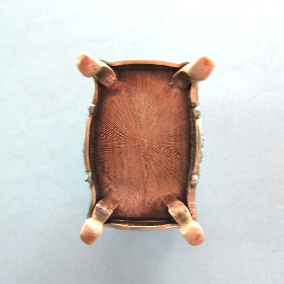 Swarovski crystals rhinestone ring box - trinket box - desk - table top - Picture 11 of 13